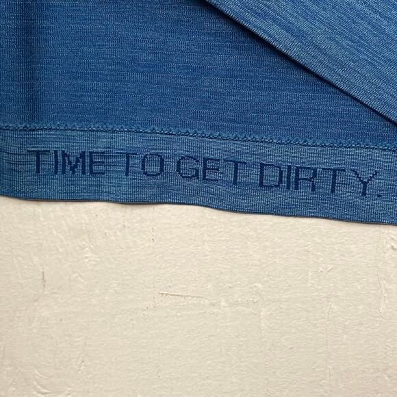 Lululemon Metal Vent Tech Polo Performance Stretch Shirt Men  XXL Blue Active - Picture 7 of 8